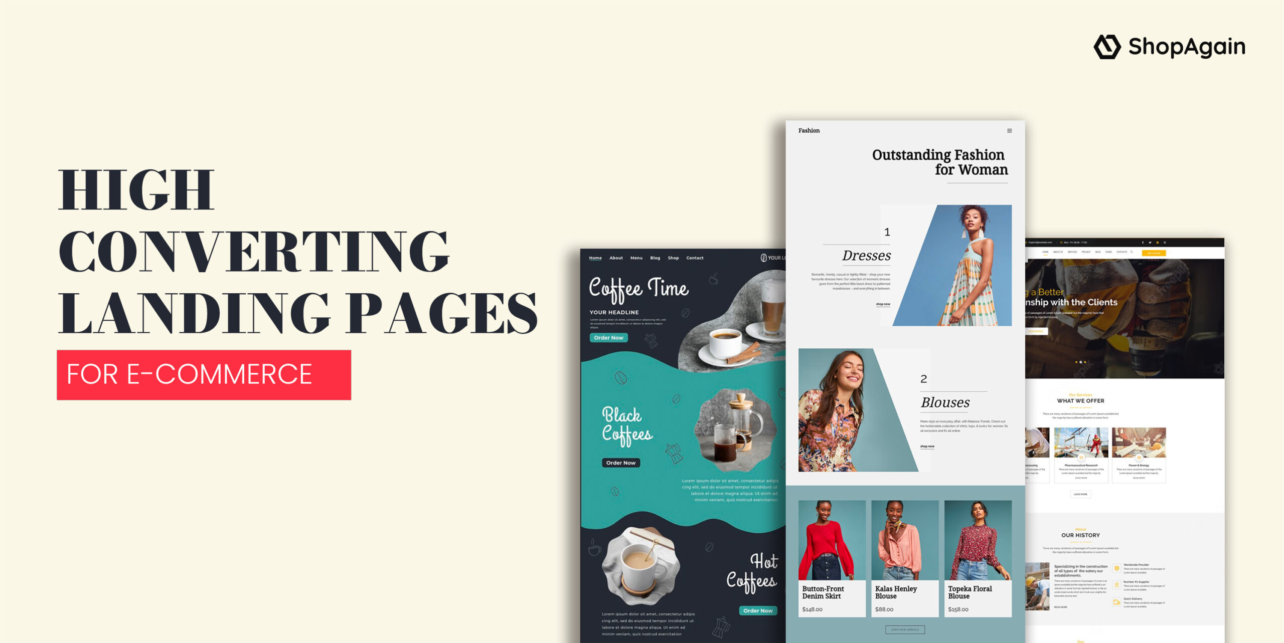 High-Converting Landing Pages for Ecommerce